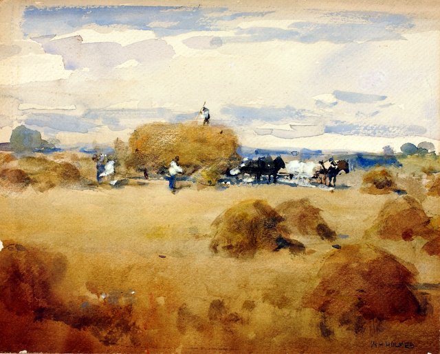 (Haymaking Scene) by William Henry Holmes