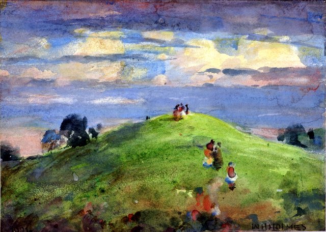 On the Sunset Hill, 1926 by William Henry Holmes