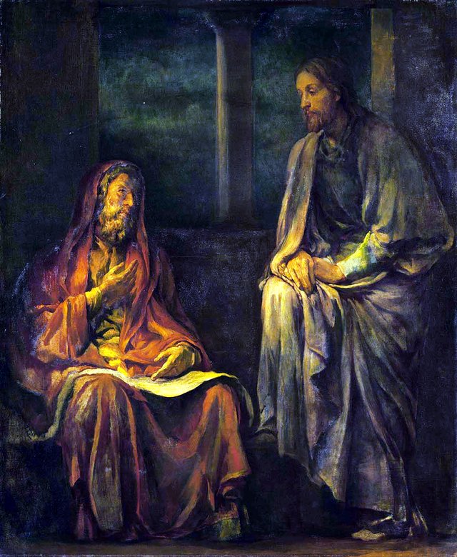 Visit of Nicodemus to Christ by John La Farge