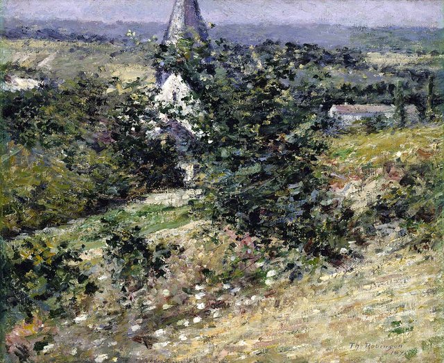 Old Church at Giverny by Theodore Robinson