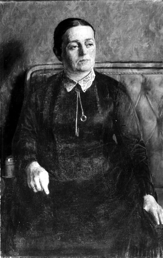 Højskoleforstanderinde Caroline Knudsen by Poul Simon Christiansen