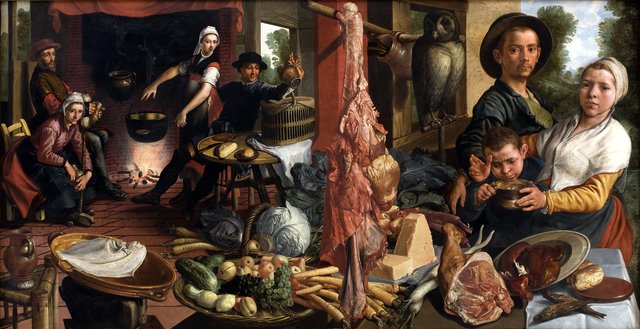 The Fat Kitchen. An Allegory by Pieter Aertsen