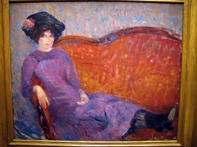 The Purple Dress by William James Glackens