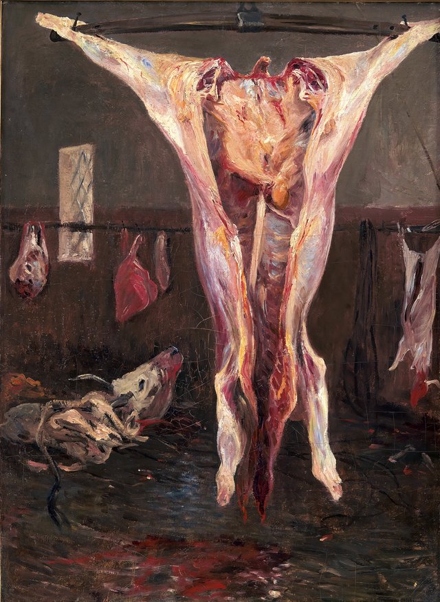 A Slaughtered Ox, Rome by Theodor Philipsen