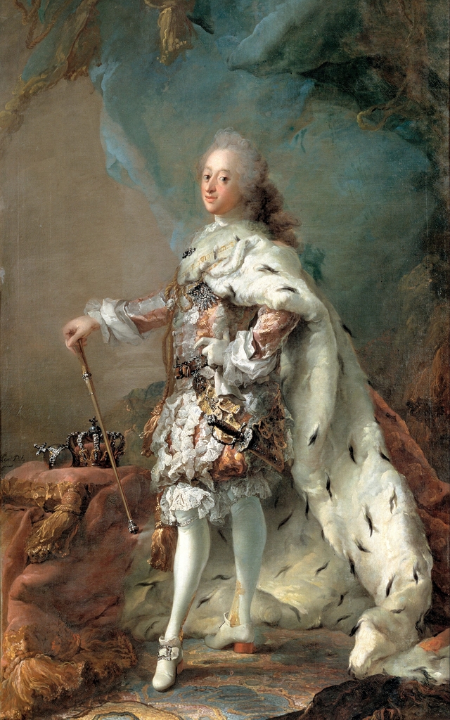 Portrait of Frederik V in Anointment Robe by Carl Gustaf Pilo