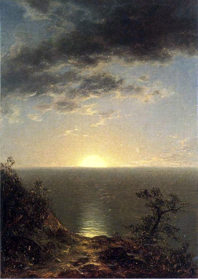 Moonrise on the Coast by John William Casilear