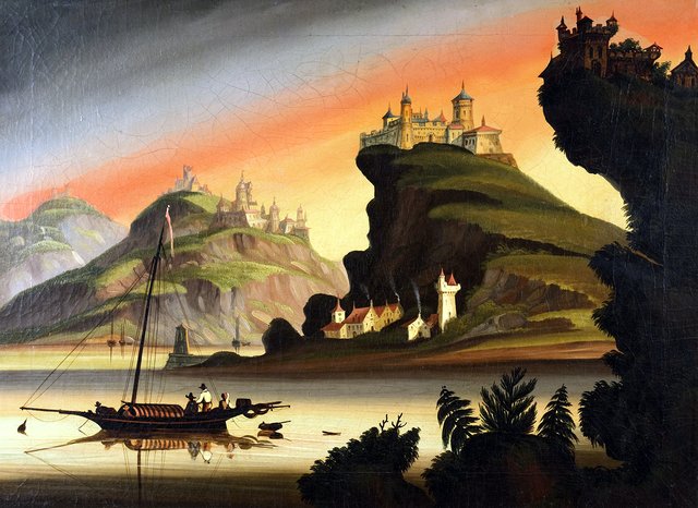 Castles on the Rhine by Thomas Chambers