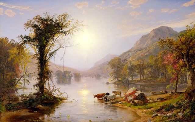 Autumn on Greenwood Lake by Jasper Francis Cropsey