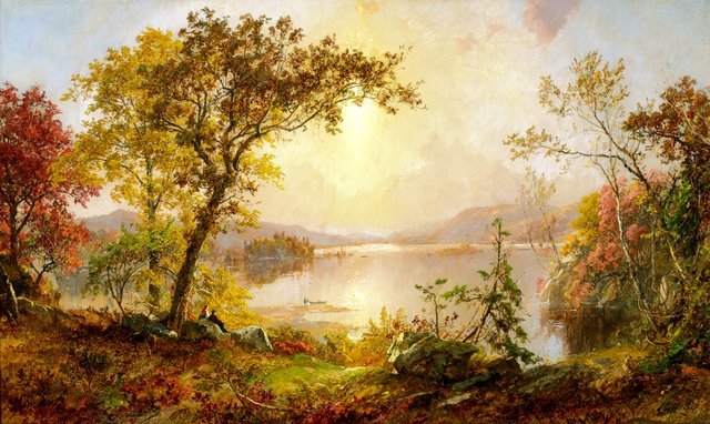 Greenwood Lake, Autumn on the Hudson by Jasper Francis Cropsey