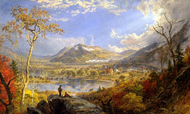 Starrucca Viaduct, Pennsylvania by Jasper Francis Cropsey