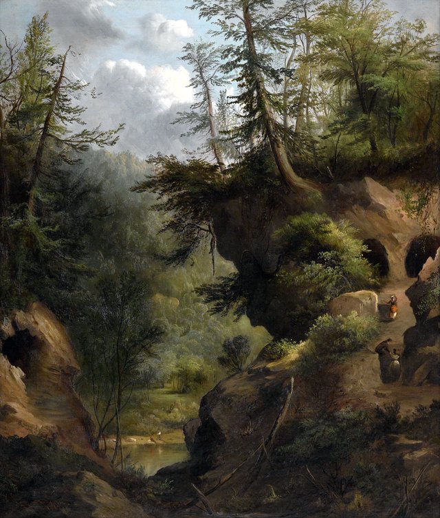 The Caves by Robert Seldon Duncanson