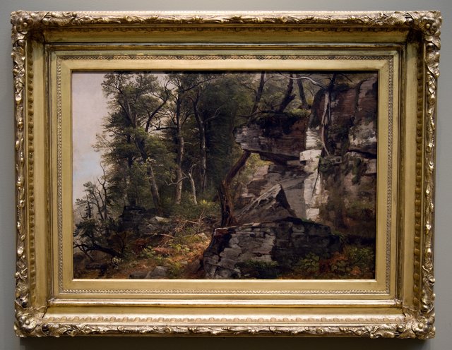 Trees on a Rocky Hillside by Asher Brown Durand
