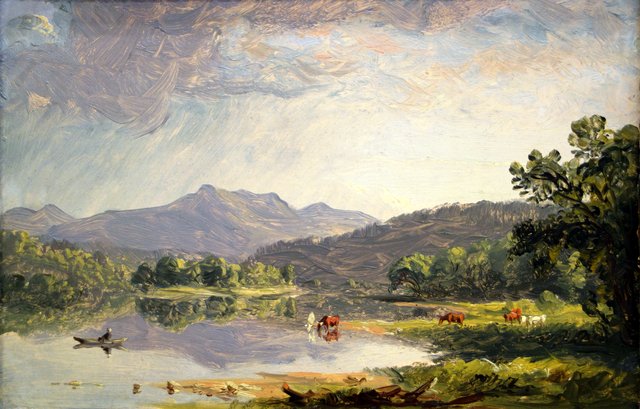 Mount Washington from the Saco River: A Sketch by Sanford Robinson Gifford
