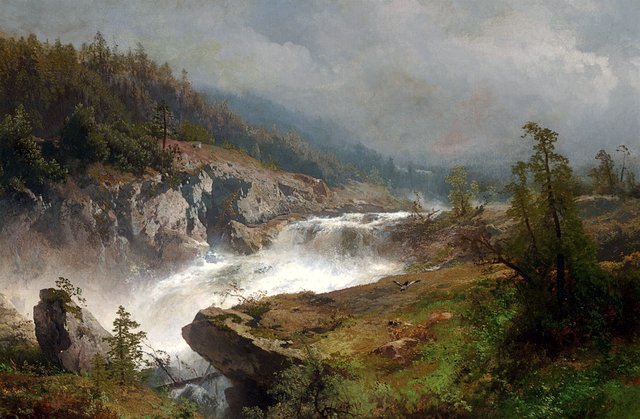 Raging River by Hermann Ottomar Herzog