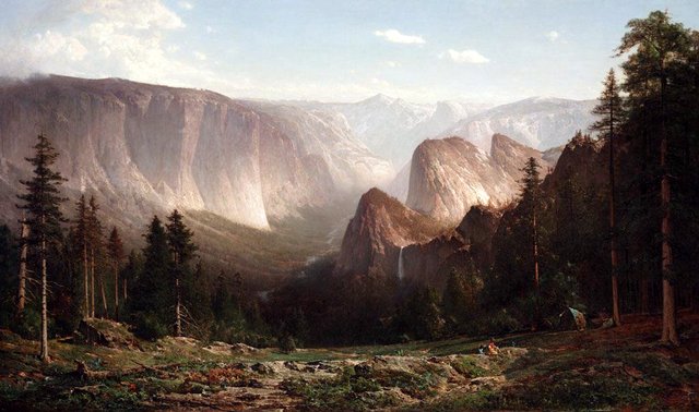 Great Canyon of the Sierra, Yosemite by Thomas Hill