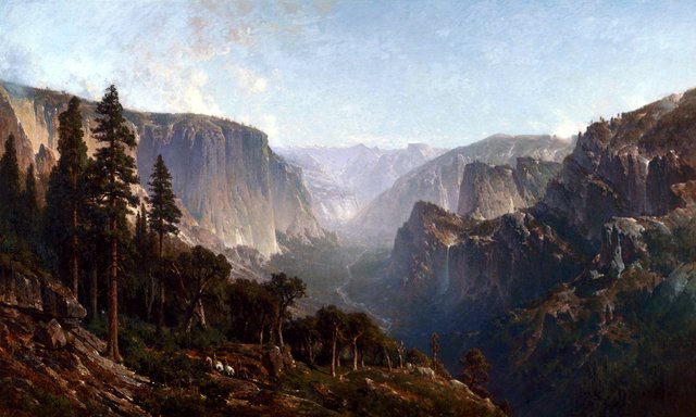 Yosemite Valley (From Below Sentinel Dome, as Seen from Artist's Point) by Thomas Hill