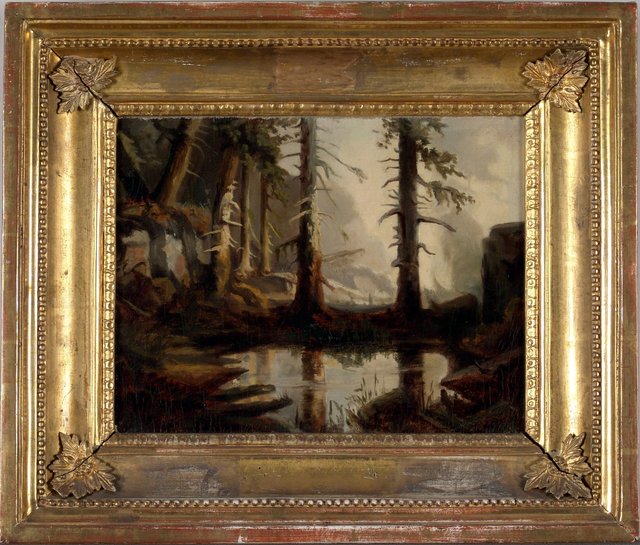 A Forest Pond, after H. A. Cappelen by Fanny Churberg