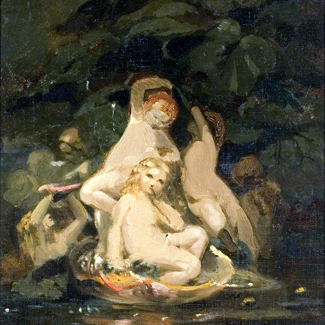 Nymfejä - A I 456-3 - Finnish National Gallery by Nils Blommér