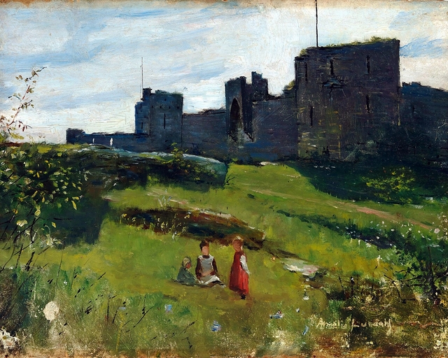 Landscape from Gotland (at city wall in Visby) by Amélie Lundahl