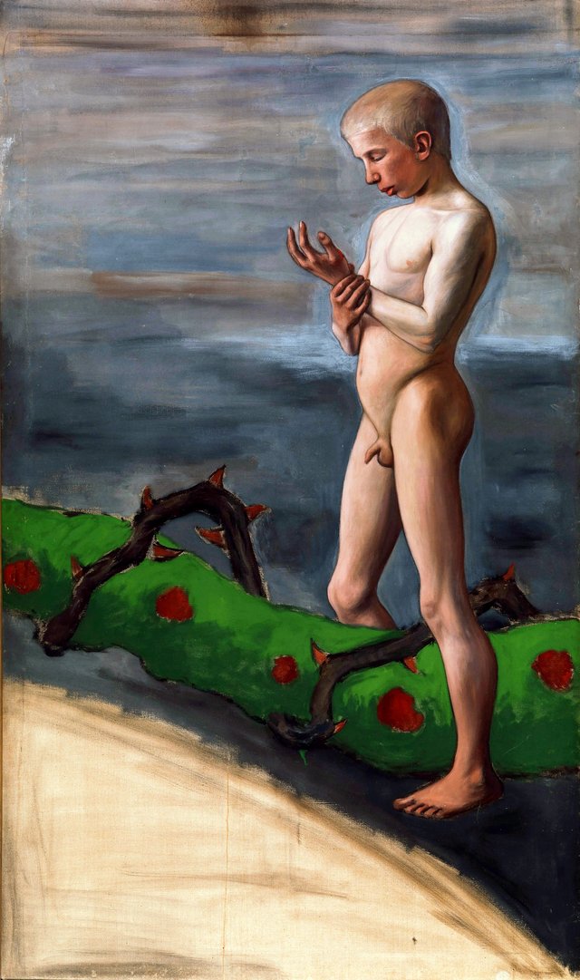Boy Carrying the Garland of Life by Hugo Simberg