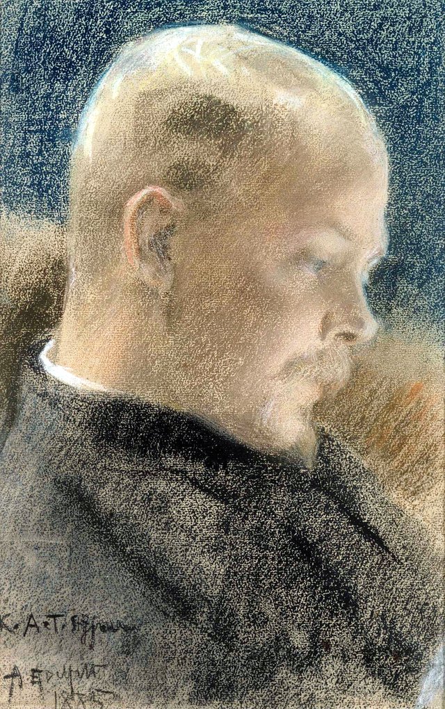 Portrait of the Author Karl A. Tavaststjerna (Portrait of Karl A.Tavaststjerna the Writer) by Albert Edelfelt