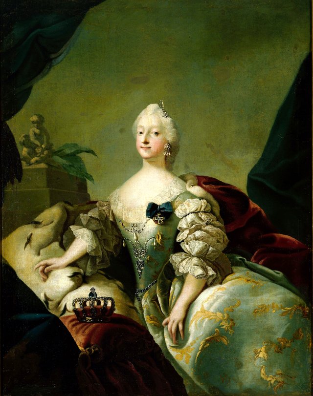 Louise, Queen of Denmark by Carl Gustaf Pilo