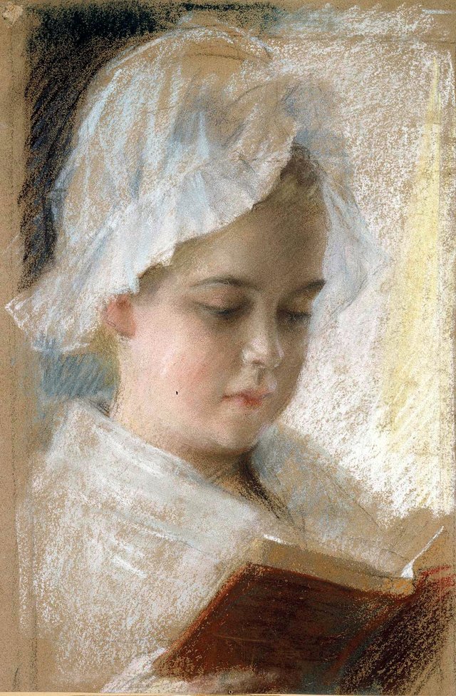 Portrait of Berta Edelfelt, study by Albert Edelfelt