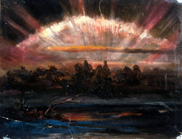 Asgårdsreia, luonnos - A I 456-4 - Finnish National Gallery by Nils Blommér
