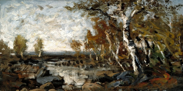Birches by the Water by Fanny Churberg