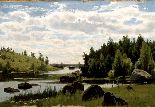 Kesän vehreyttä - A by Fanny Churberg
