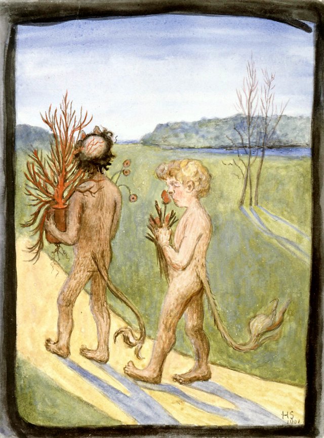 Flowers for Her by Hugo Simberg