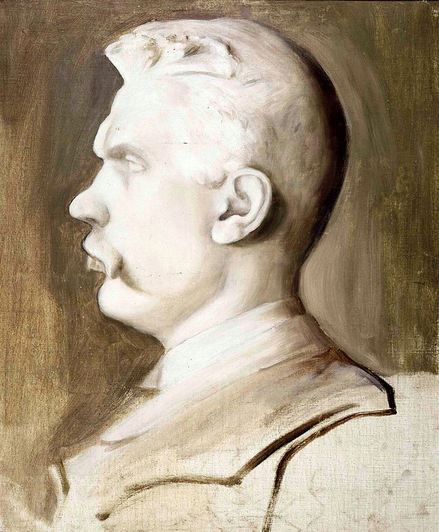 Albert Edelfelt (Ville Vallgrenin veistoksen mukaan) - A IV by Hugo Simberg