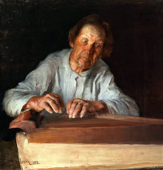 The Kantele Player by Pekka Halonen