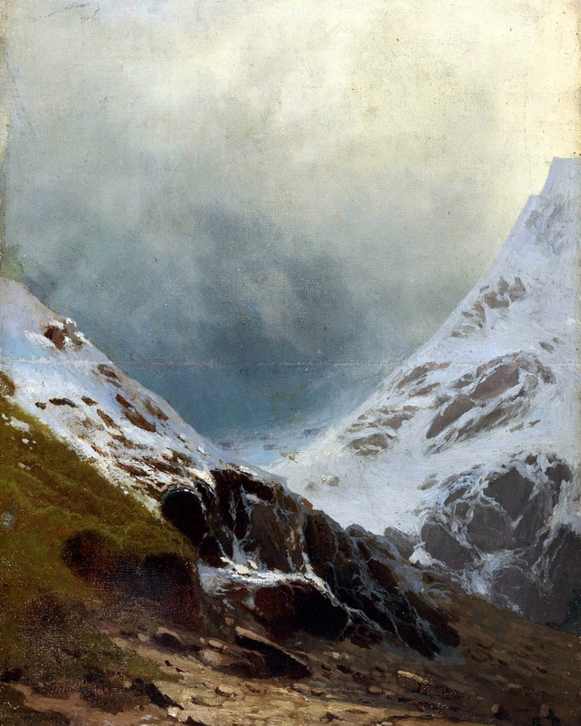 Snowy Mountainsides by Vasily Vereshchagin