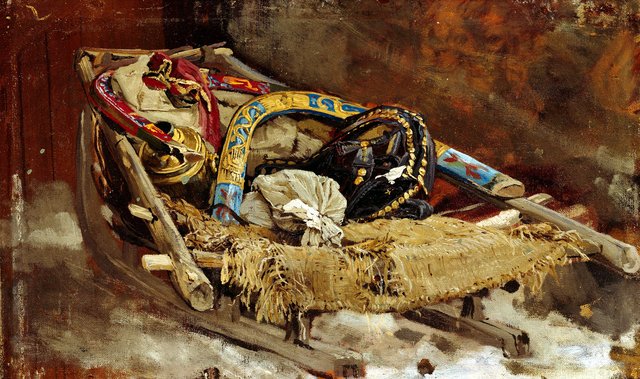 Sledge, study by Vassily Maximov