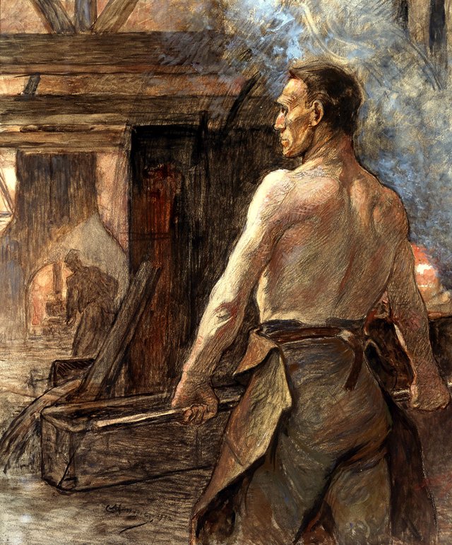 Valaja - A II 764 - Finnish National Gallery by Constantin Meunier