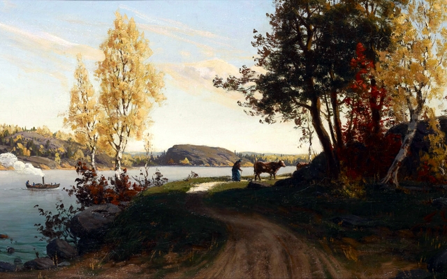 Autumn Landscape by Fanny Churberg