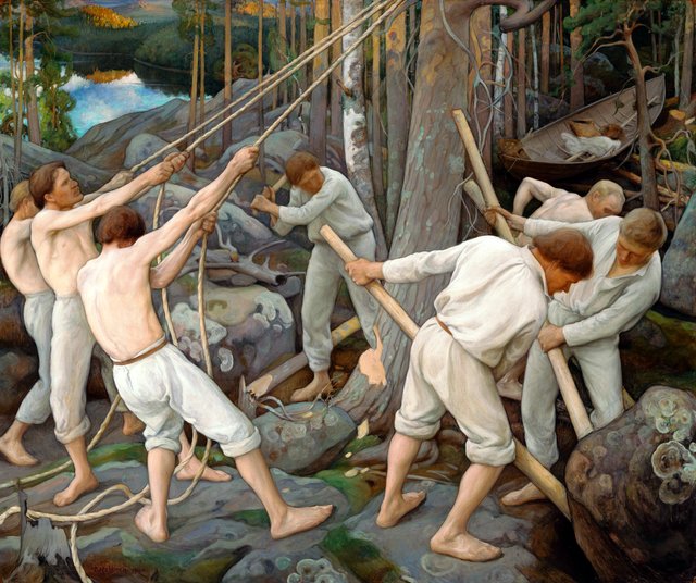 Pioneers in Karelia by Pekka Halonen