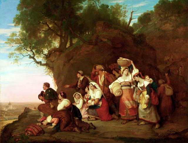 Pilgrims Arriving in Sight of Rome by Charles Lock Eastlake