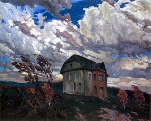 Wind in autumn by Ferdynand Ruszczyc