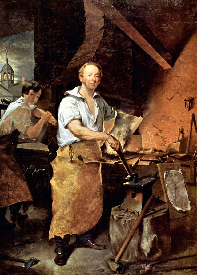Pat Lyon at the Forge by John Neagle