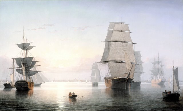 Boston Harbor, Sunset by Fitz Henry Lane