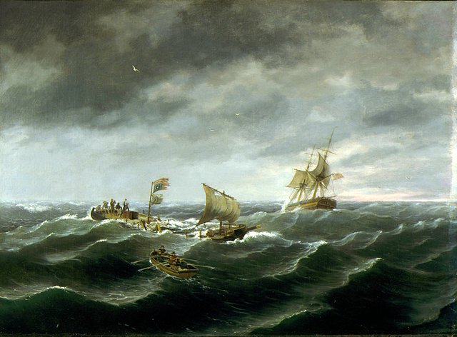 Loss of the Schooner 'John S. Spence' of Norfolk, Virginia, 2d view-Rescue of the Survivors by Thomas Birch