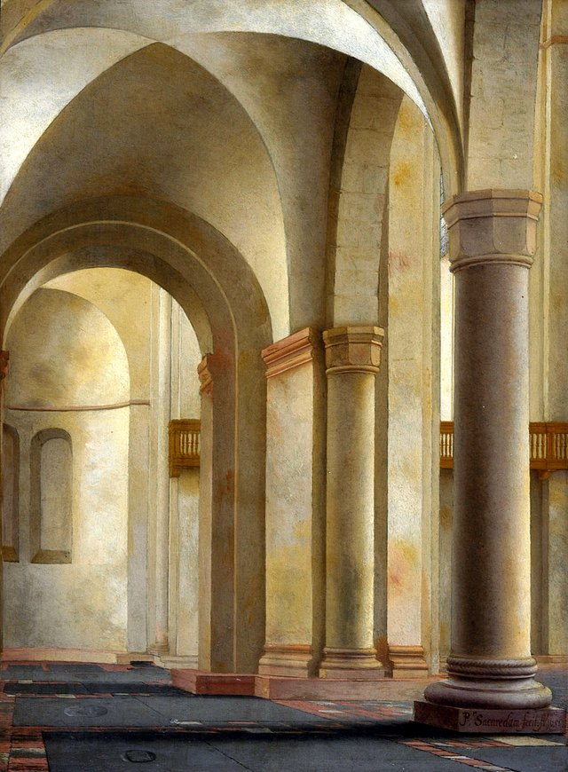 Interior of the Mariakerk, Utrecht by Pieter Jansz. Saenredam