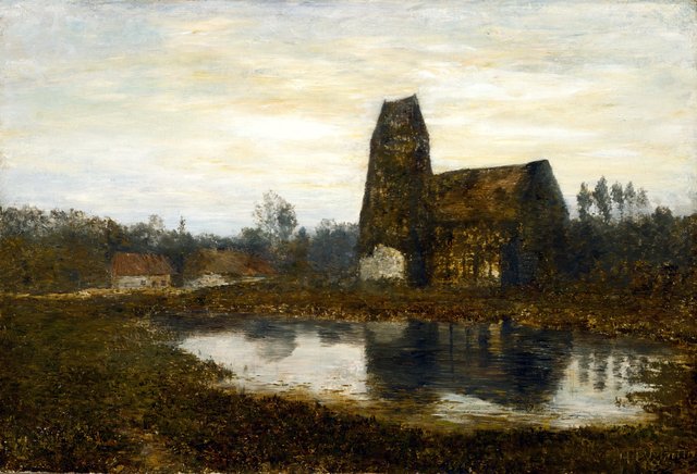Criquebœuf Church, Normandy by Homer Dodge Martin