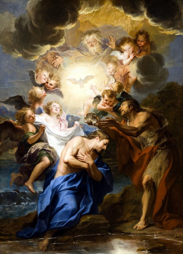 The Baptism of Christ by Antoine Coypel