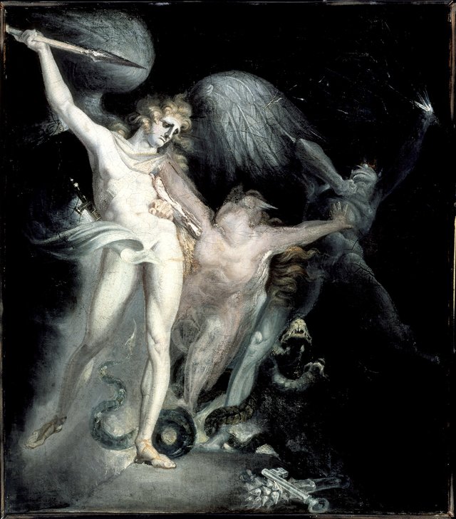 Satan and Death with Sin Intervening by Henry Fuseli