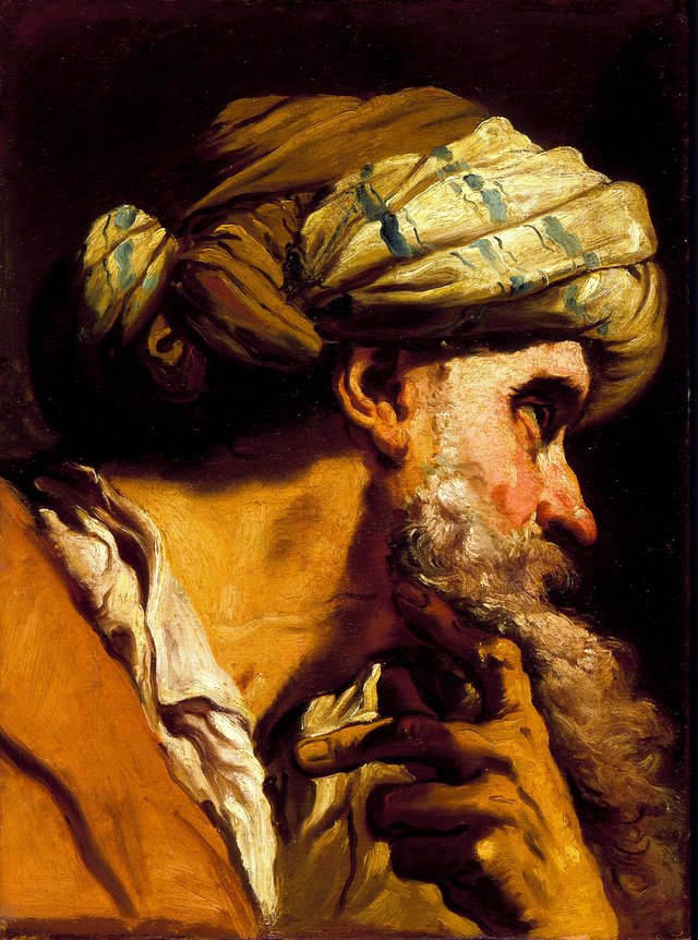 Study of an Oriental Head for 'The Marriage at Cana' by Gaetano Gandolfi