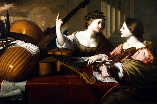 Divine Inspiration of Music by Nicolas Régnier
