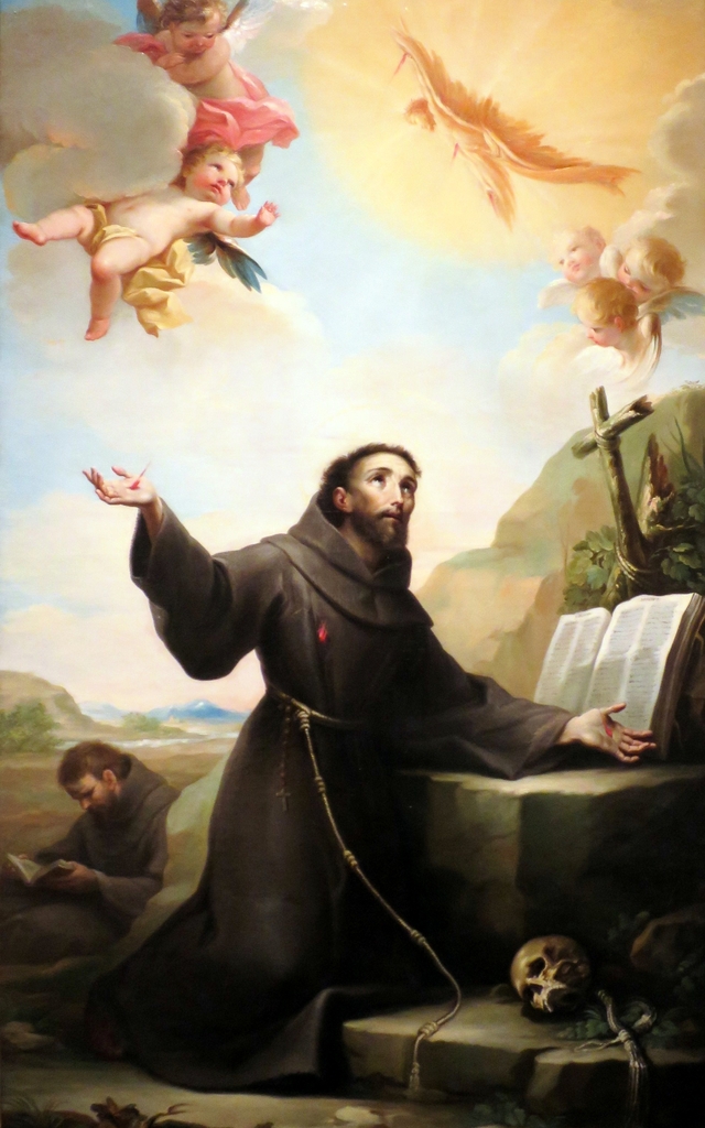 Saint Francis of Assisi Receiving the Stigmata by Mariano Salvador Maella